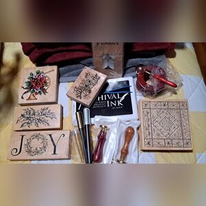 Holiday Wooden Block Set &wax Melt Kit